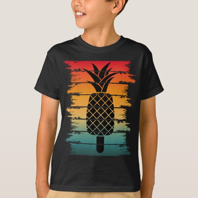 Summer Pineapple Ice Drop T-Shirt (Front)
