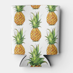 Summer pineapple pattern, seamless design. can cooler