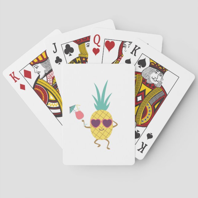 Summer Pineapple Playing Cards (Back)
