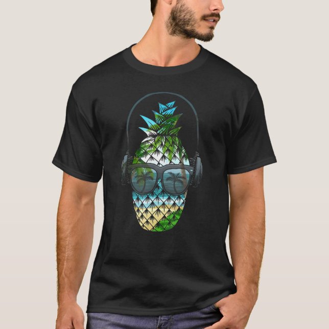 Summer Pineapple Sunrise Sunburn Sunset Repeat Vac T-Shirt (Front)