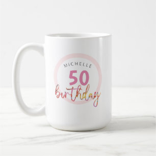 Summer Pink Floral Exotic Watercolor Illustration Coffee Mug