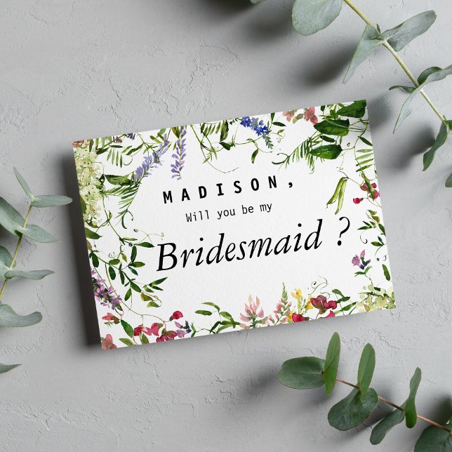 Summer pink green lavender mint floral Bridesmaid  Invitation (Summer pink green lavender mint floral Bridesmaid Invitation )