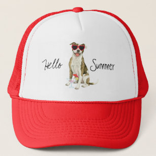 Summer Pit Bull Terrier Trucker Hat