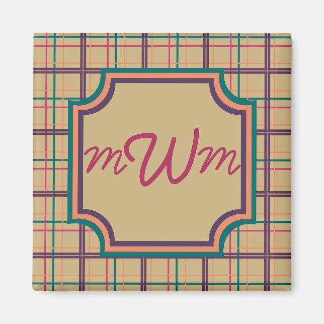 Summer Plaid Magnet (Front)