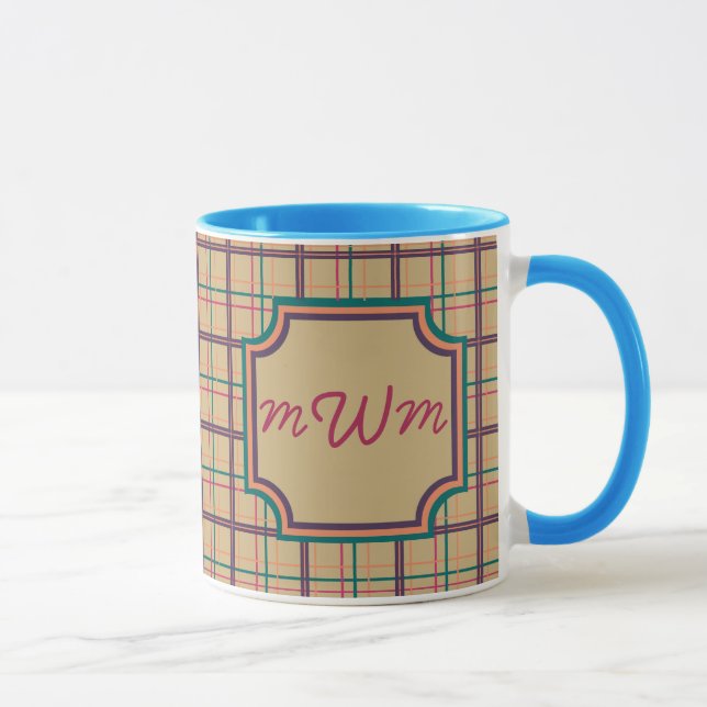 Summer Plaid Mug (Right)