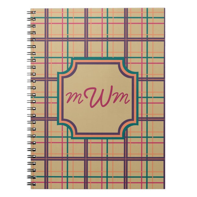 Summer Plaid Notebook (Front)