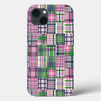 Summer Plaid Pink Madras Patchwork