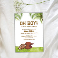 Summer Plam Tree All Star Football Baby Shower 