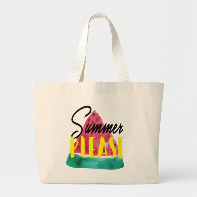 SUMMER PLEASE WATERMELON TOTE (Front)