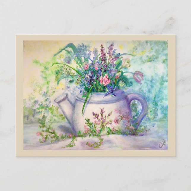 SUMMER PLEASURES Art Postcard by BeeJaySAGE (Front)