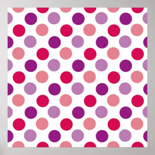 Summer Polka Dots Poster