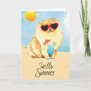 Summer Pomeranian Card
