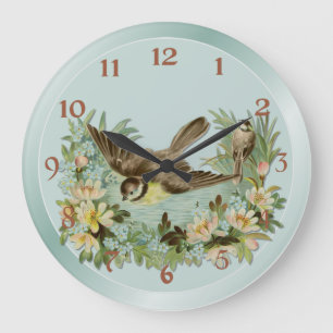 Summer Pond Large Clock