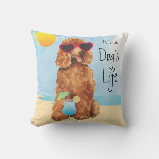 Summer Poodle Cushion (Front)