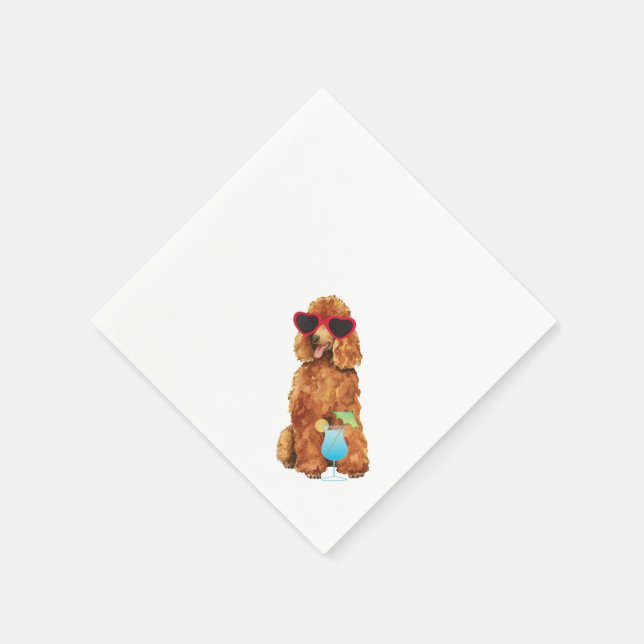 Summer Poodle Napkin (Corner)