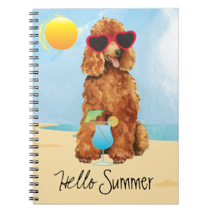 Summer Poodle Notebook