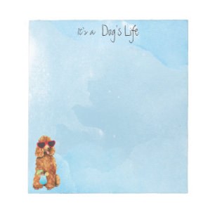 Summer Poodle Notepad