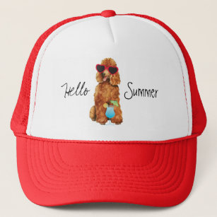 Summer Poodle Trucker Hat