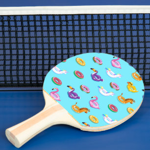 Summer Pool Float Pattern Ping Pong Paddle