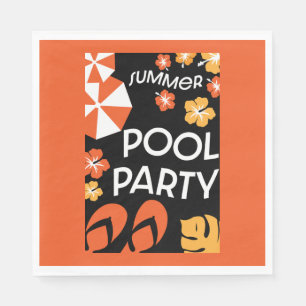 Summer Pool Parties Napkin
