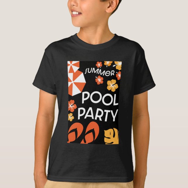 Summer Pool Parties T-Shirt (Front)