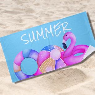 Summer Pool Party Beach Towel