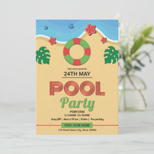 Summer Pool Party Flyer Template