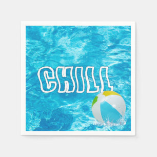 Summer Pool Party Fun Napkins
