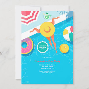Summer Pool Party Invitation