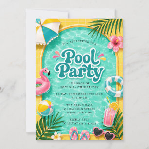 Summer Pool Party Invitation