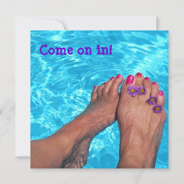 Summer Pool Party Invitation (Front)