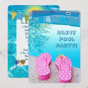 Summer Pool Party Invite