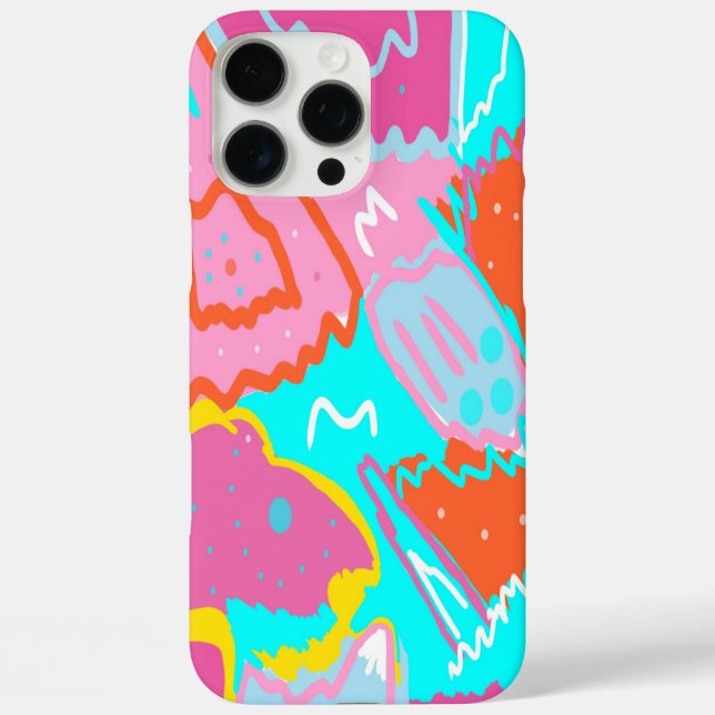 Summer Poolside Vibes Abstract Art Case-Mate iPhone Case (Back)