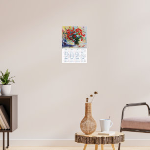 Summer poppies. Fine Art Calendar 2025 Poster