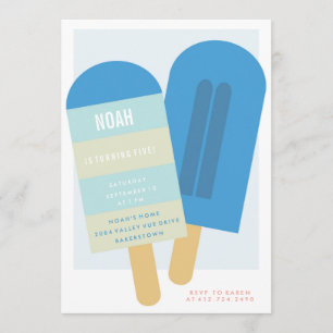 SUMMER POPSICLE BIRTHDAY PARTY INVITATION invite
