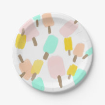Summer Popsicle Paper Plates