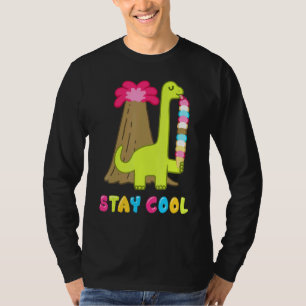 Summer Popsicle Stay Cool Ice Cream Retro 80s Pop T-Shirt