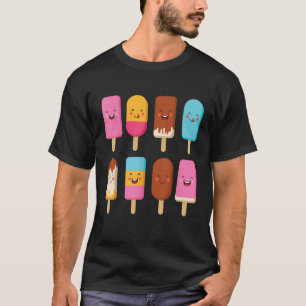 Summer Popsicles Creamsicles Ice Cream Bars With T-Shirt