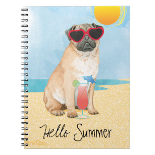 Summer Pug Notebook