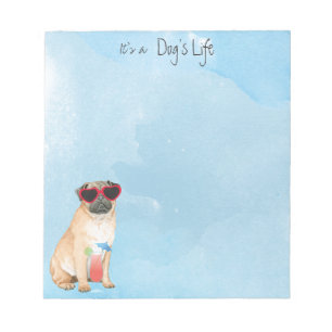 Summer Pug Notepad