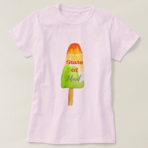 Summer quote popsicle lime sorbet cute food art T-Shirt