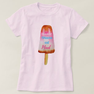 Summer quote popsicle sorbet cute food art T-Shirt