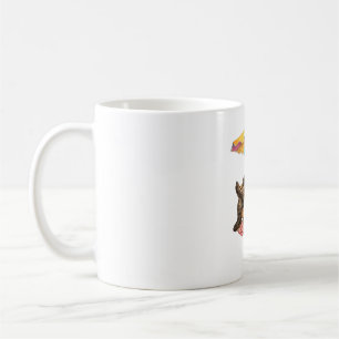 Summer Racoon Iced Coffee Beach Chair Vacation Mug