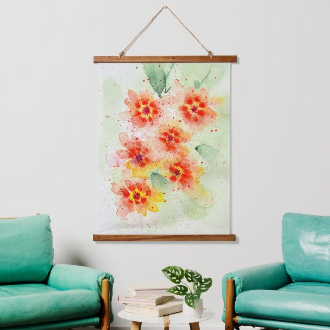 Summer Radiance - Wood Topped Wall Tapestry (Living Room)