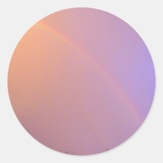 Summer Rainbow Classic Round Sticker