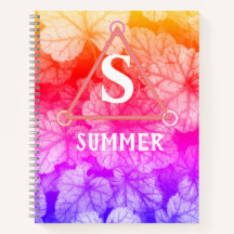 Summer Rainbow Monogram - Colourful Foliage