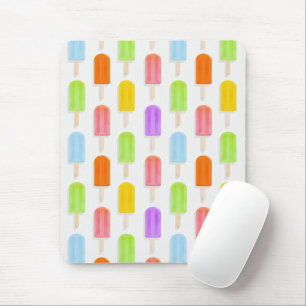 Summer Rainbow Popsicles Pattern Mouse Mat