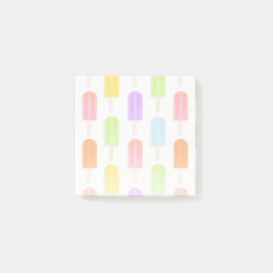 Summer Rainbow Popsicles Pattern Post-it Notes