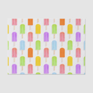 Summer Rainbow Popsicles Pattern Tissue Paper