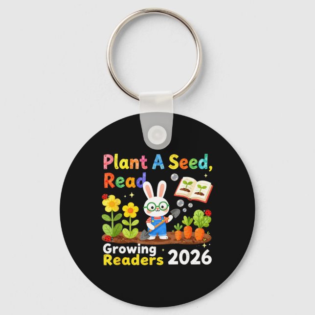 Summer Reading 2026 Plant A Seed Read Growing Key Ring (Front)